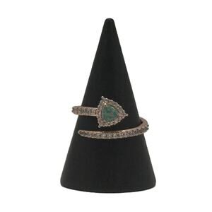 Bomb Party RBP5368 The Arrow of Love Lab Created Teal Fire Opal Size 9 Ring